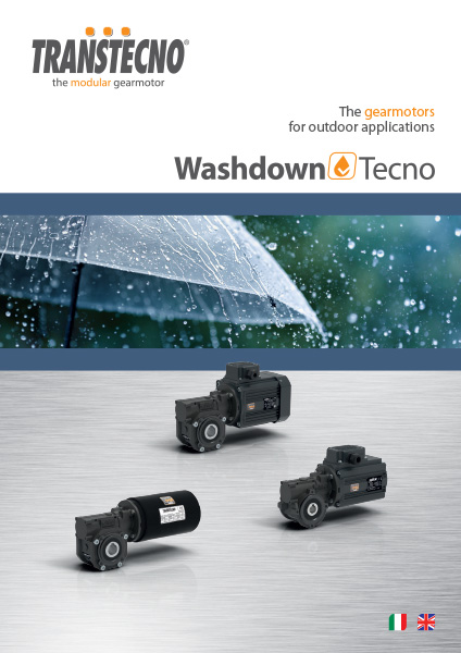 Washdown Tecno. The gearmotors for outdoor applications